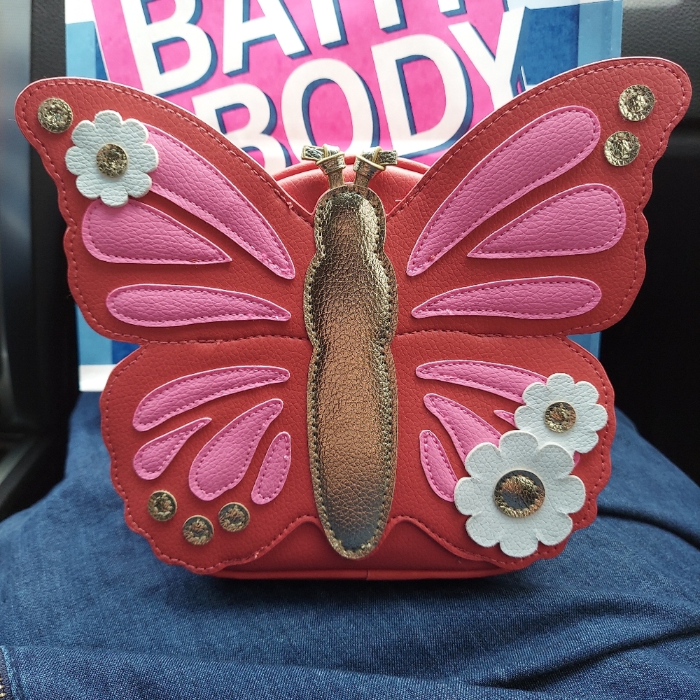 Butterfly mini backpack by bath and body works
